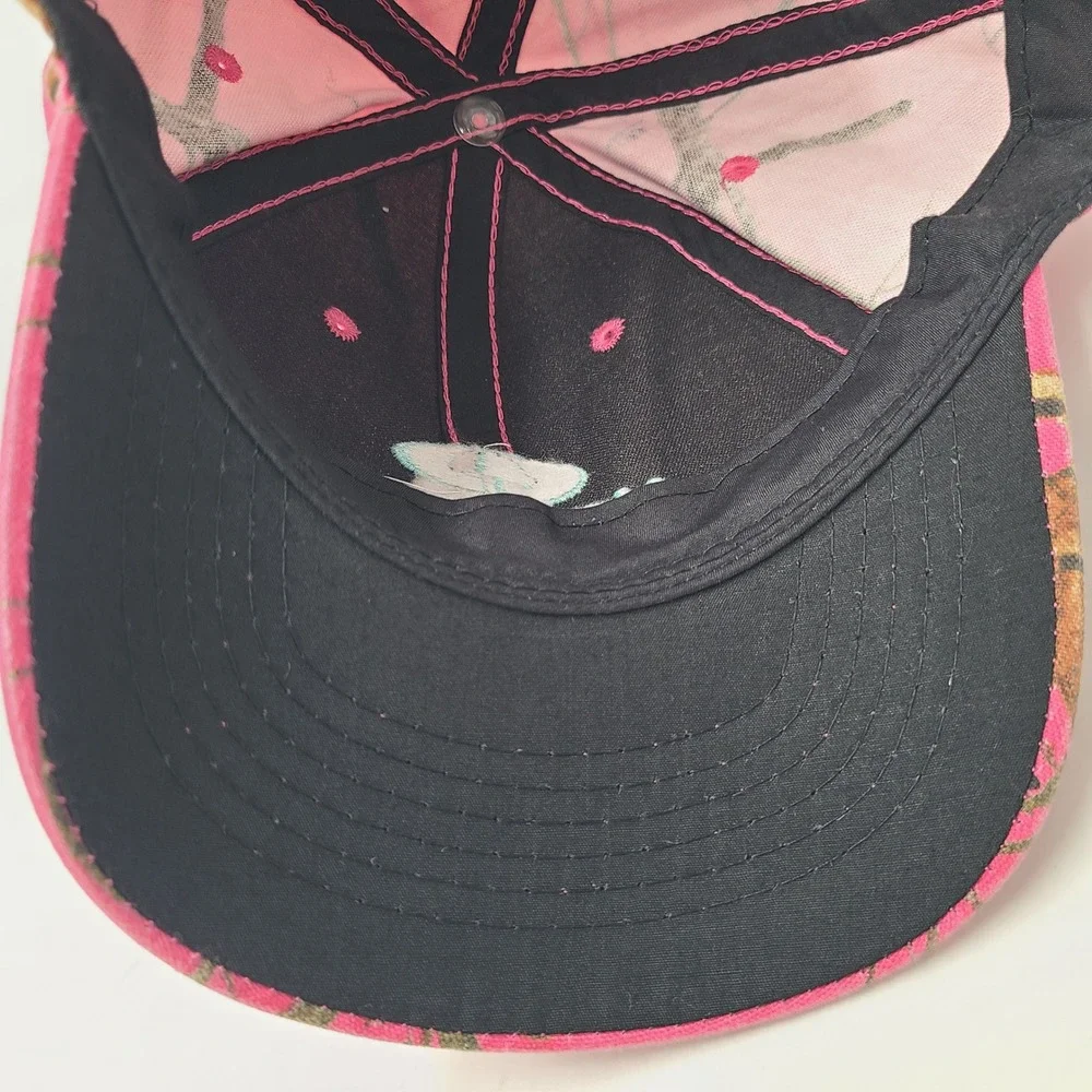 Women Mossy Oak Hat Adjustable Pink Camo‎ Hunt Fish Outdoors Tree Branch Print